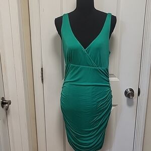 Jay Godfrey Silk Elegant Green Mini Dress